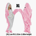 Cartoon Shark Blanket Hoodie Women Kigurumi Playsuit Cozy