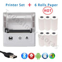 Mini Thermal Printer Wireless BT Receipt Printer Mobile Portable