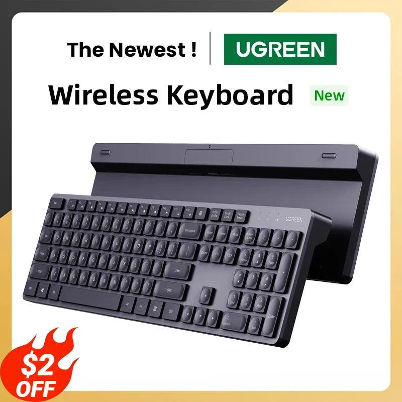 UGREEN Wireless Keyboard Mouse Combo: English Russian Keycaps for Efficient Typing  ourlum.com   