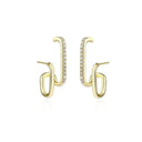 Chic Korean Claw Stud Earrings with Irregular Pearls