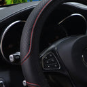 Artificial Leather Three-Dimensional Embossed Car Steering Wheel Cover 14.5-15 Inches