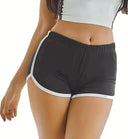 High-Waisted Acrylic Sports Shorts for Women: Versatile Yoga Pants with Anti-Walking Feature  ourlum.com S Black 