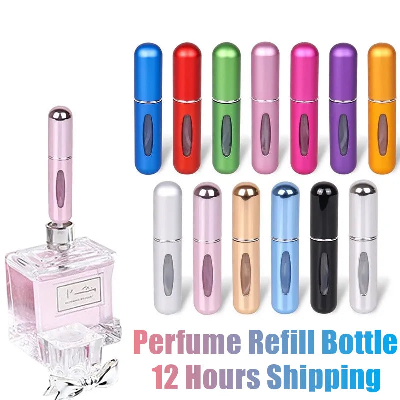 Travel Perfume Atomizer Spray Bottle: Stylish, Refillable, Portable & Durable