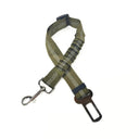 Adjustable Pet Car Seat Belt for Dogs and Cats: Safety Harness Clip for Vehicle  ourlum 46-Army Green  