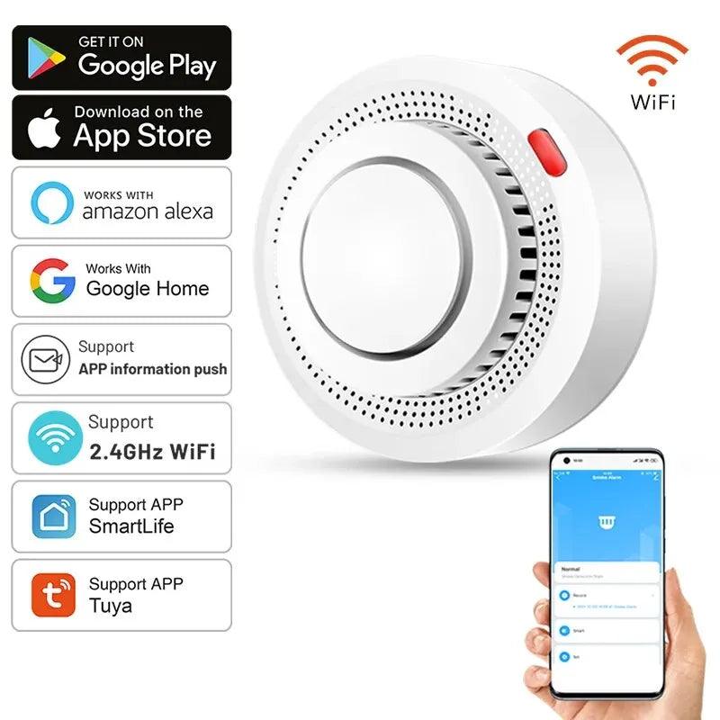 Smart Garage Opener: Real-time Notifications & Voice Control  ourlum.com WHITE  