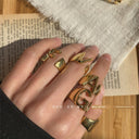 Fashion New Arrival 26 Letters Adjustable Gold Plated Ring