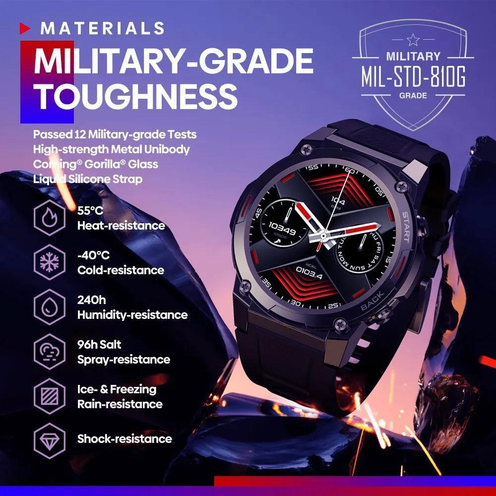 Zeblaze VIBE 7 PRO Military Grade Toughness Smart Watch with Voice Calling and AMOLED Display  ourlum.com   