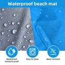 Portable Waterproof Beach Blanket and Camping Mat 2x2.1m