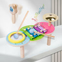 10-in-1 Montessori Musical Toy Drum Set for Kids Fun