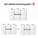 Mini Portable Label Sticker Printer Travel-Friendly HD Printing