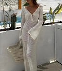 Beach Seduction: Elegant Knitwear for Maxi Dress Style