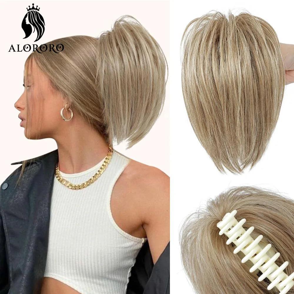 Alororo Messy Straight Ponytail Hair Extensions: Instant Style Boost