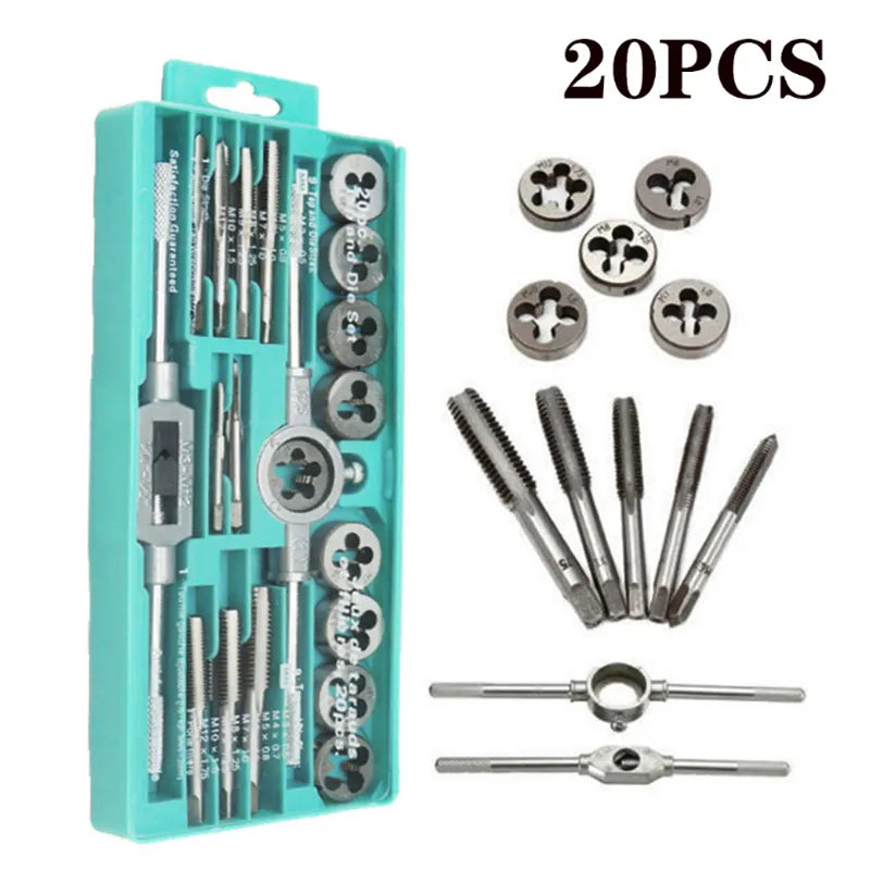 Metric Hand Tap and Die Set for Precision Metalworking  ourlum.com   