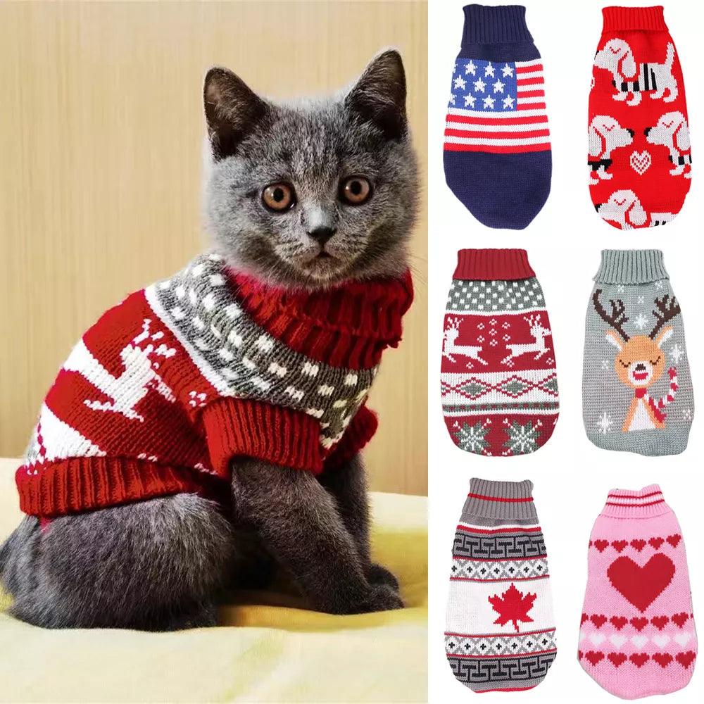 Cute Cartoon Cat Sweater Costume for Winter Warmth & Style  ourlum.com   