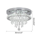 Crystal Chandelier Chrome Ceiling Lamps Led Flush Mount Light