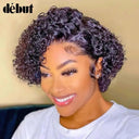 Trendy Pixie Cut Curly Wig Premium Brazilian Remy Deep Wave