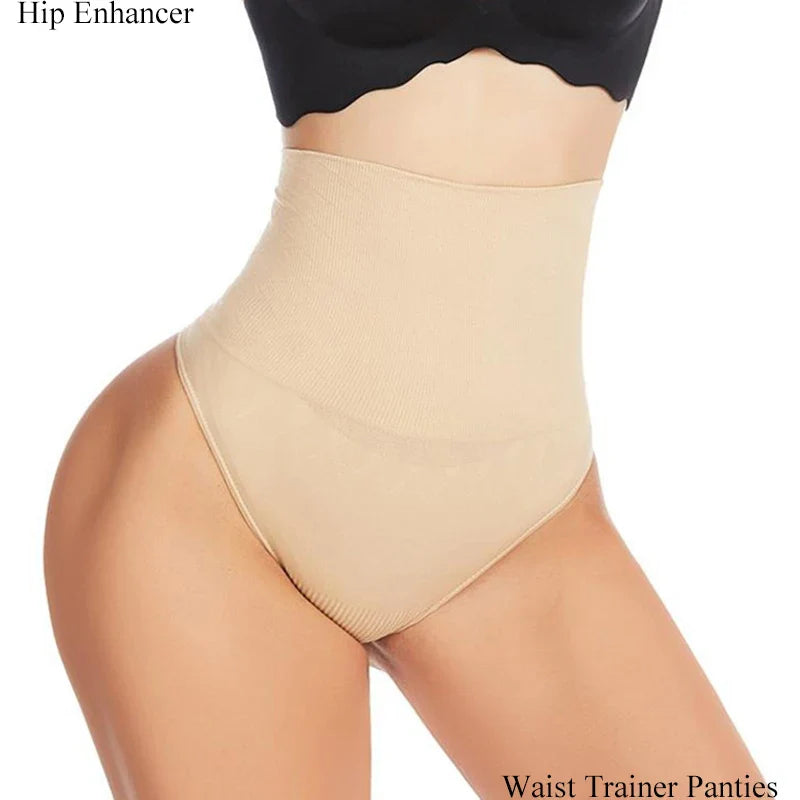 High Waist Thong Shaper for Tummy Control & Butt Lift - Slimming Shapewear