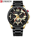 Stylish Stainless Steel Men's Watch with Quartz Movement - Waterproof Sports Chronograph Timepiece for Him by OurLum  OurLum.com B  