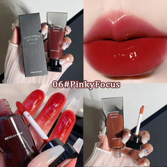 Black Reflect Lip Gloss: Red Lip Tint with Long-lasting Shine