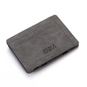 Slim Zipper Wallet: Stylish PU Leather Card Holder Pocket