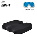 Ergonomic Memory Foam Gel Seat Cushion for Back Pain Relief