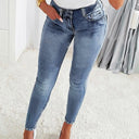 Women's Jeans High Waist Vintage Denim Pencil Pants for Women