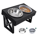 Adjustable Elevated Dog Bowls for Medium to Large Dogs: Comfortable Slow Feeder Bowl & 3 Heights  ourlum.com B-2 Bowls  