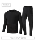 Winter Heated Underwear Set Women Men USB Electric Heating Jacket