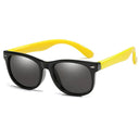 YouthFlex Polarized Sunglasses for Kids-Flexible Silicone Frame-UV400 Protection-Fashionable Shades-Eyewear for Boys and Girls  ourlum.com black yellow  