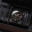 Luxury Men's Leather Watches Set for Elegant Style