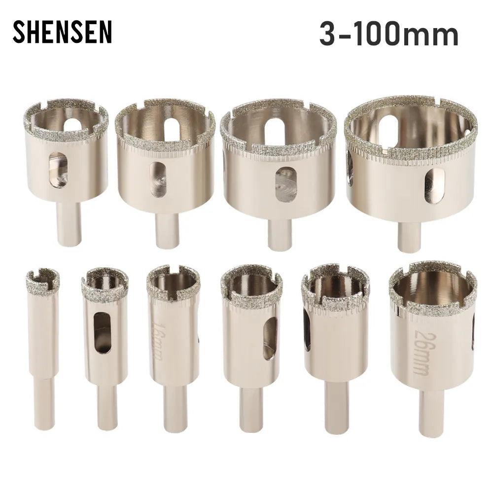 Diamond Coated Glass Hole Saw Drill Bits for Tile Marble Ceramic  ourlum.com   