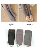 Winter Chic High Waist Velvet Leggings for Women - Cozy Slim Fit Pants  ourlum.com   