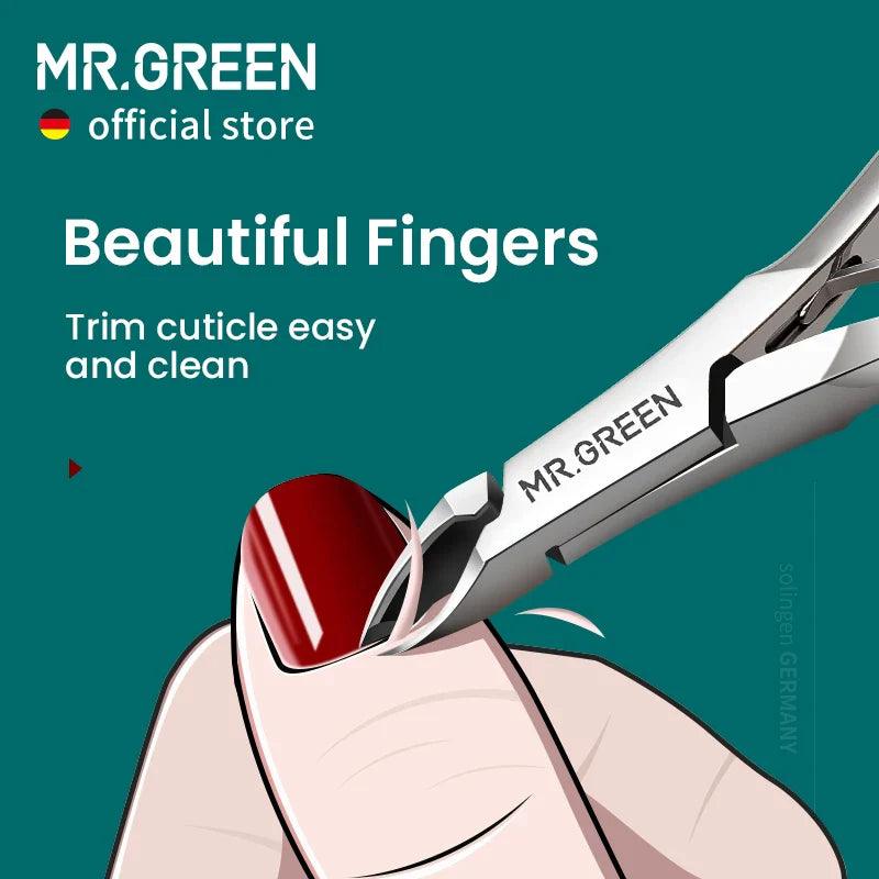 MR.GREEN Cuticle Nippers Nail Manicure Cuticle Scissors Clippers Trimmer Dead Skin Remover Pedicure Stainless Steel Cutters Tool  ourlum.com   