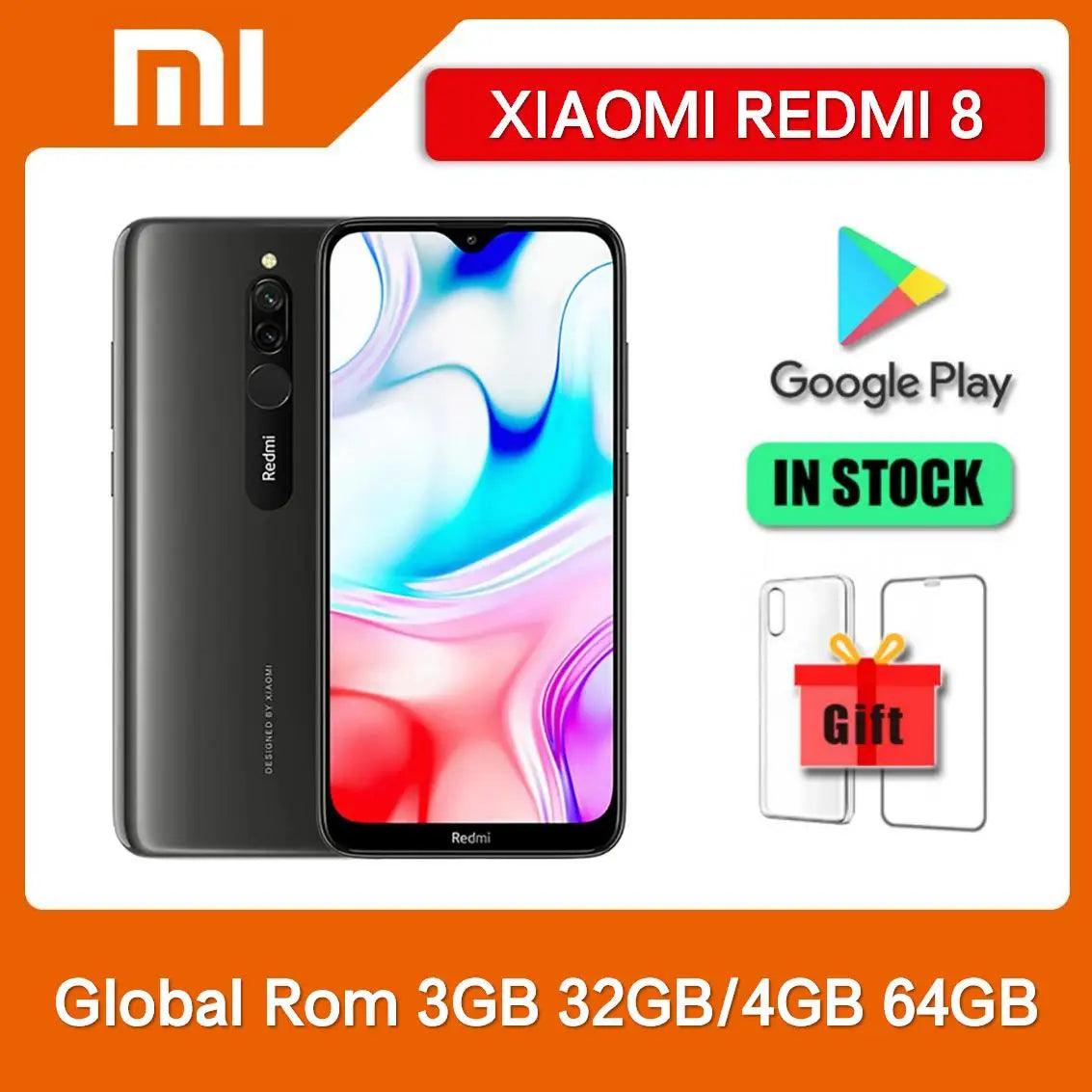 Xiaomi Redmi 8 Smartphone - 12MP Triple Camera, 3GB/4GB RAM, 32GB/64GB Storage, 6.22" Display, Snapdragon 439, Dual SIM, 4G LTE