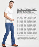 Mens Boot Cut Jeans Slightly Flared Slim Fit Denim Pants