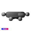 Gravity Car Phone Holder: Universal Air Vent Mount Stand - Secure Grip & Easy Installation  ourlum.com BLACK  