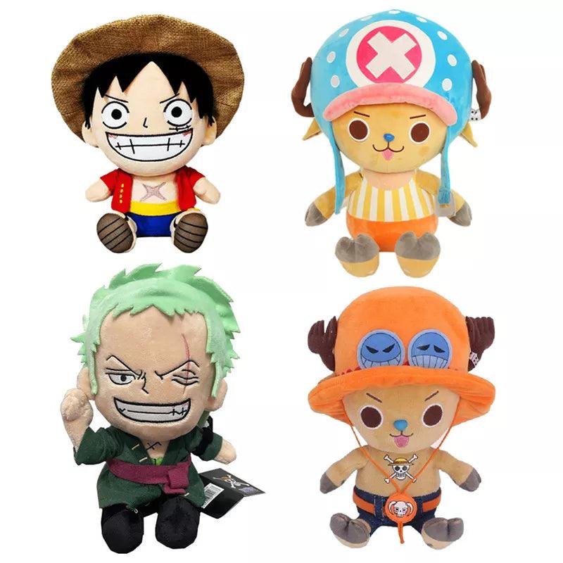 One Piece Anime Doll Figures: Zoro Luffy Chopper Ace Law Cute Plush Toy  ourlum.com   