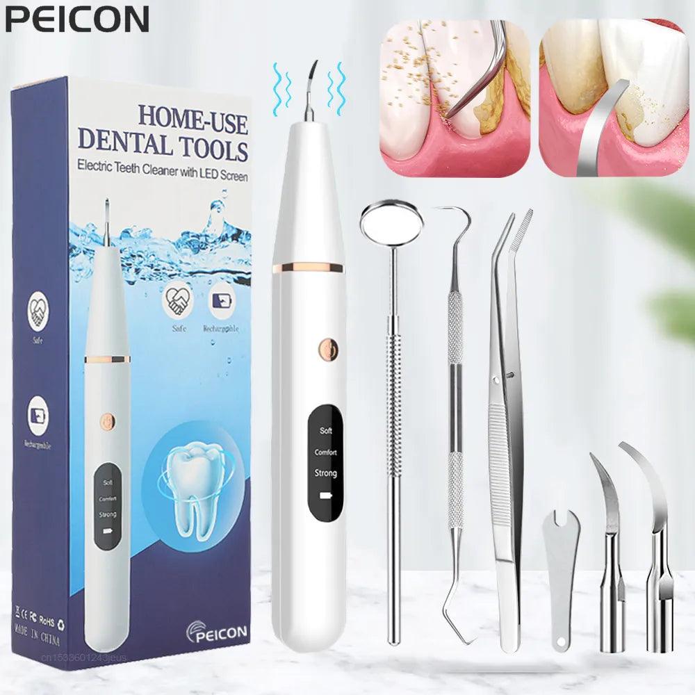 Ultrasonic Teeth Stain Remover with Sonic Power and Gentle Stone Removal  ourlum.com   