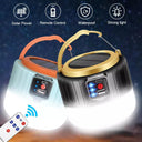 Solar LED Camping Lantern Remote Control Waterproof Light