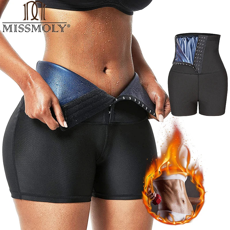 MISSMOLY Sauna Shorts for Weight Loss & Tummy Control - Boost Sweat & Shape Your Body