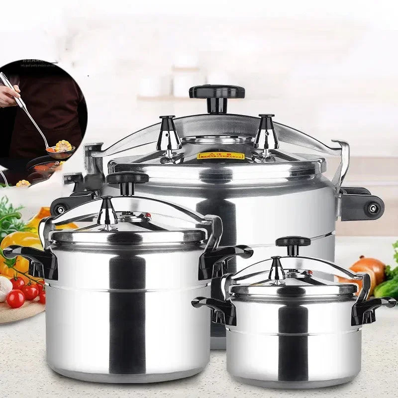 Universal Stainless Steel Pressure Cooker for Gas & Induction - Explosion-Proof Kitchen Essential