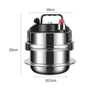 304 Stainless Steel Mini Pressure Cooker Portable Quick Pot