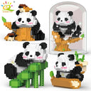 Cute Panda Micro Building Blocks: Creative DIY Animal City Toy  ourlum.com   