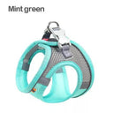 Reflective Breathable Dog Harness Vest for Outdoor Walking  ourlum Mint Green XXS 0.5-1.5kg 