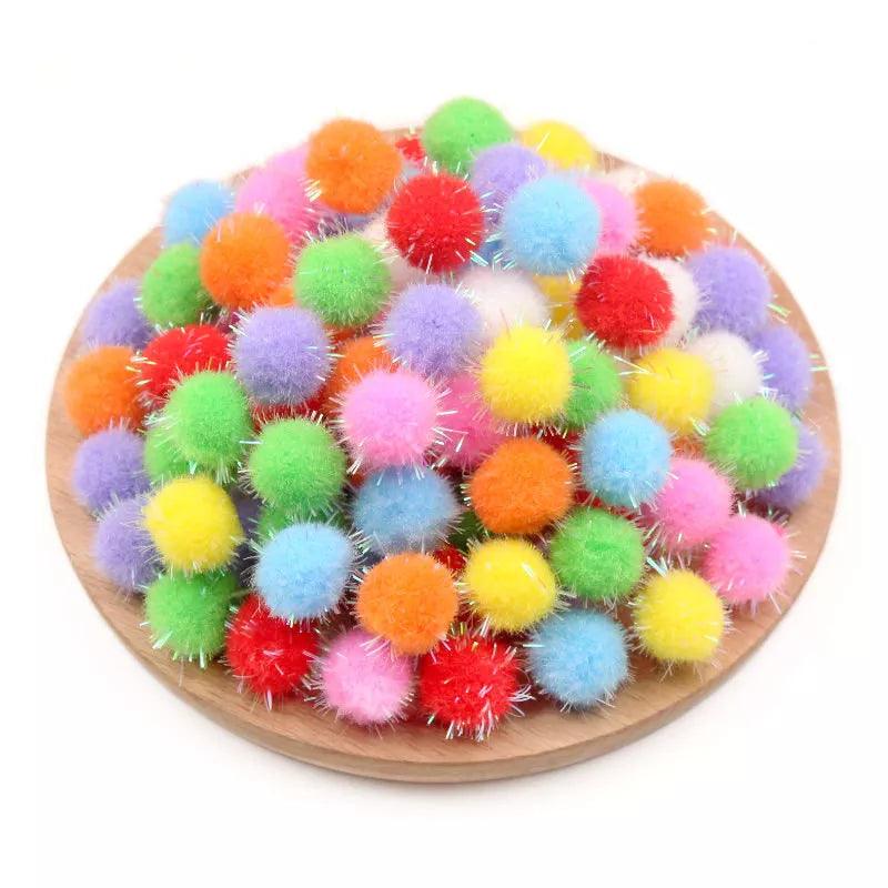 Hairball Christmas Tree Decoration Balls Educational DIY Toys Craft Accessories  ourlum.com   