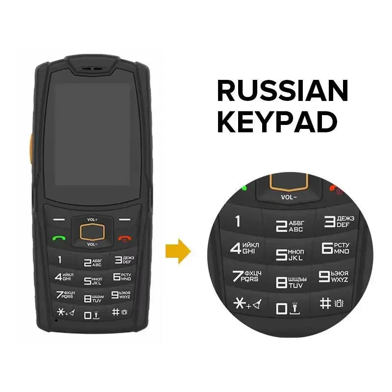 AGM M7 Rugged Feature  phone 2+16G Volte Android Waterproof Touch Screen 2500mAh with English Russian keyboard