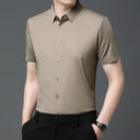 Men's Ultra Stretch Short Sleeve Shirt Business Casual Wear