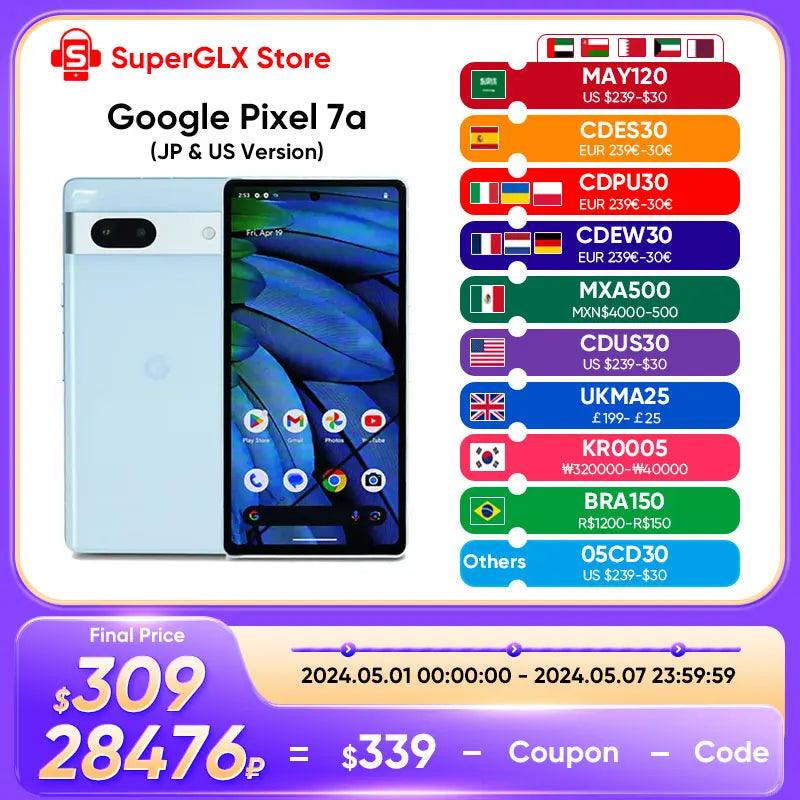 2023 New Google Pixel 7A Mobile Phone 8GB RAM 128GB ROM 6.1" NFC Octa Core Android 13 IP67 dust/water resistant Pixel 7a Phone  ourlum.com   