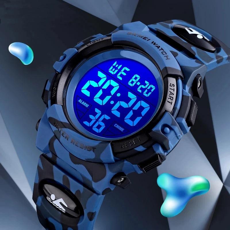 Youthful Military Sports Digital Watch for Active Kids  ourlum.com   