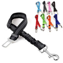 Pet Safety Car Seat Belt with Reflective Elastic Traction Rope  ourlum.com   